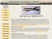 Tablet Screenshot of americannationalknife.com